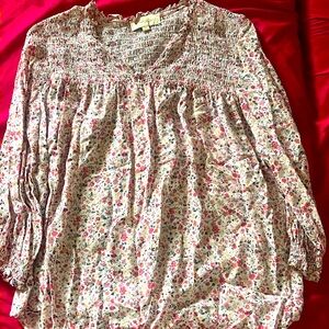 Cynthia Rowley size m floral blouse